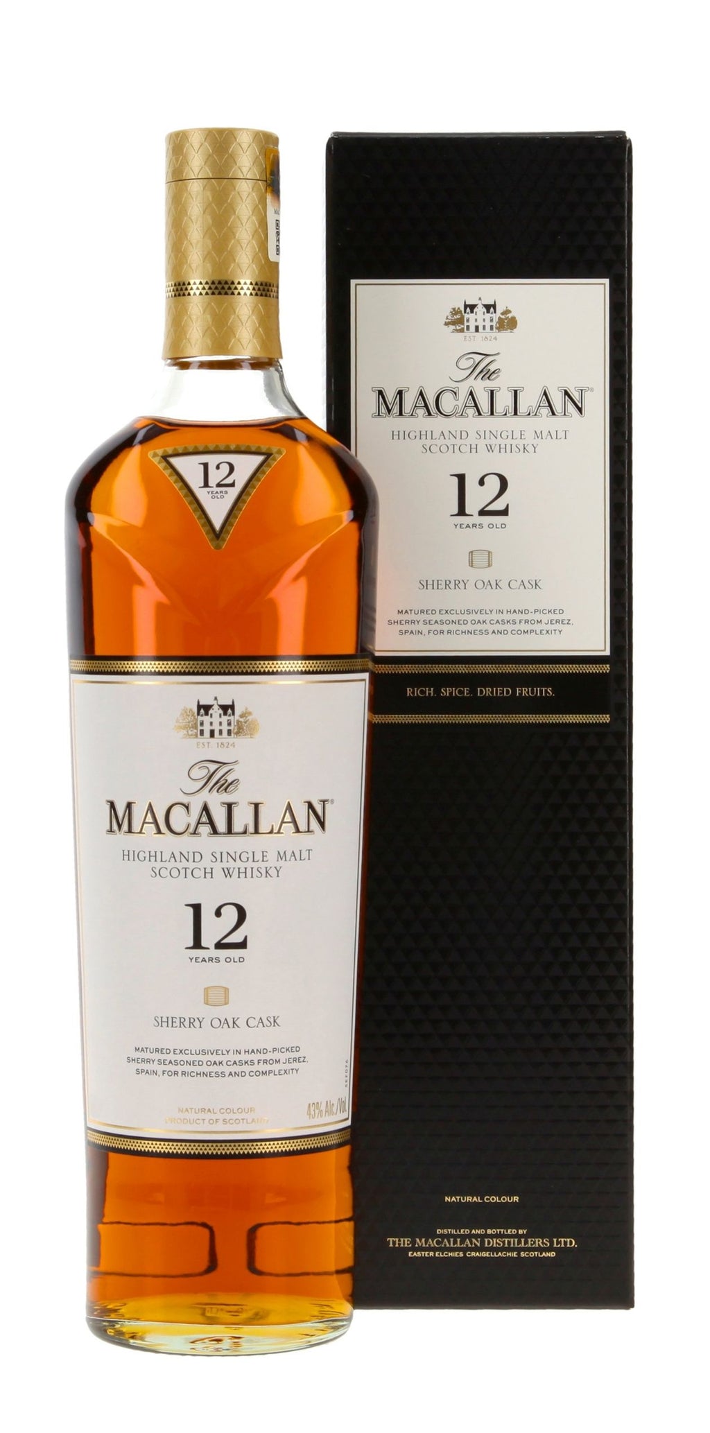 Macallan 12yo Sherry Oak Single Malt Whisky
