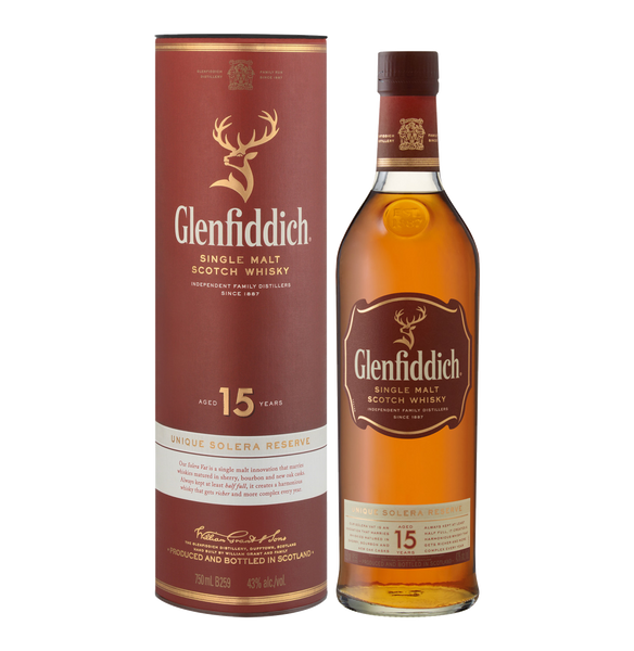 Glenfiddich 15 YO Single Malt Whisky – F.Mizzi